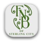 The First National Bank of Sterling City logo